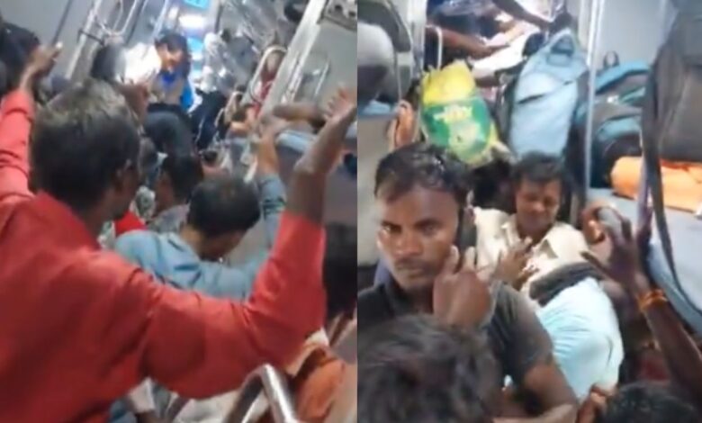 Indian train viral video: रेलवे स्लीपर बोगी या जनरल डिब्बा? कन्फर्म यात्री को सीट छोड़नी पड़ी, रेलवे से लगाई गुहार!