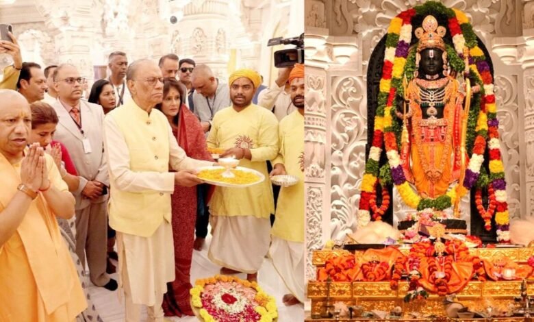 मॉरीशस के PM Dr. Navin Chandra Ram Gulam ने किया अयोध्या में रामलला के दर्शन, पत्नी भी थीं साथ