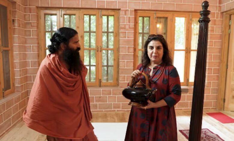 Farah Khan- Baba Ramdev: फराह खान के कुकिंग व्लॉग में बाबा रामदेव का नया अंदाज़, सलमान खान से तुलना कर सबको किया हैरान