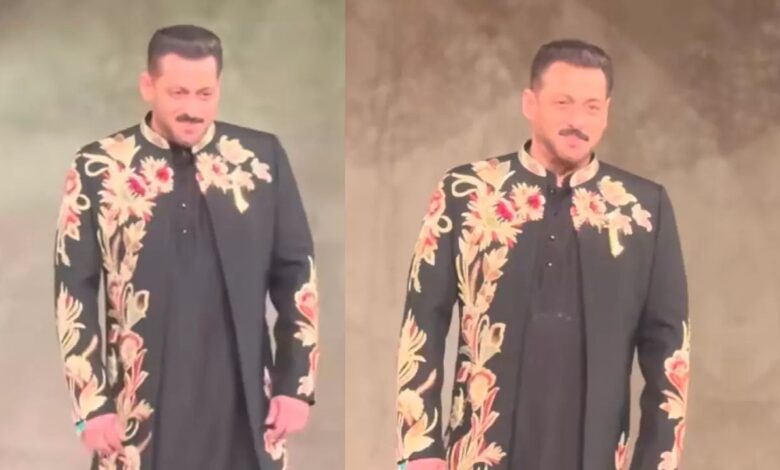 Salman Khan ने रैंप पर मचाया धमाल, Vikram Phadnis के शो में दिखा उनका रॉयल लुक, फैंस हुए दीवाने