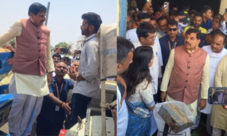 मुख्यमंत्री मोहन यादव का शाजापुर दौरा, उपार्जन केंद्र में गेहूं खरीदी की हकीकत परखी