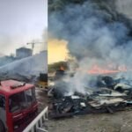 प्लास्टिक गोदाम में भड़की आग ने बढ़ाई दहशत दमकल टीमों की कड़ी मशक्कत