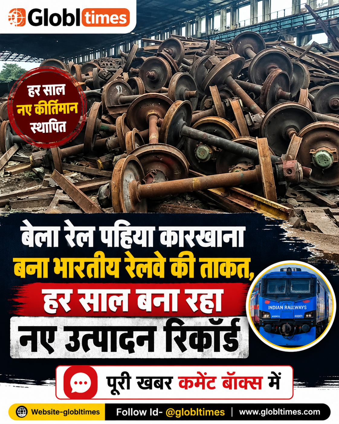 बेला रेल पहिया कारखाना बना भारतीय रेलवे की ताकत, हर साल बना रहा नए उत्पादन रिकॉर्ड