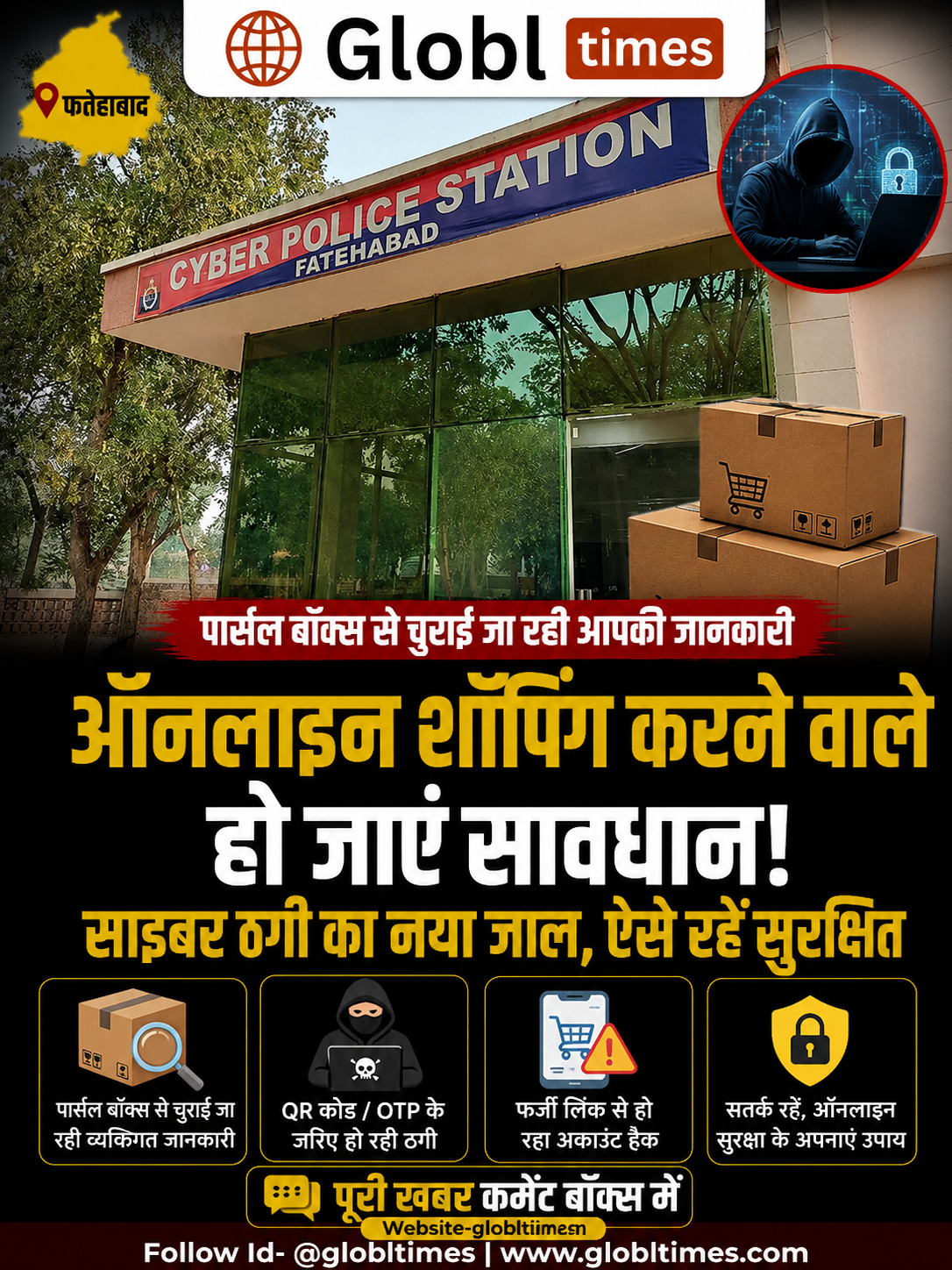 ऑनलाइन शॉपिंग करने वाले हो जाएं सावधान! पार्सल बॉक्स से चुराई जा रही आपकी जानकारी, ऐसे रचा जा रहा साइबर ठगी का नया जाल