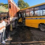 जालंधर में दो स्कूल बसों की आमने-सामने टक्कर, एक बस पलटी; छात्रों के न होने से टला बड़ा हादसा