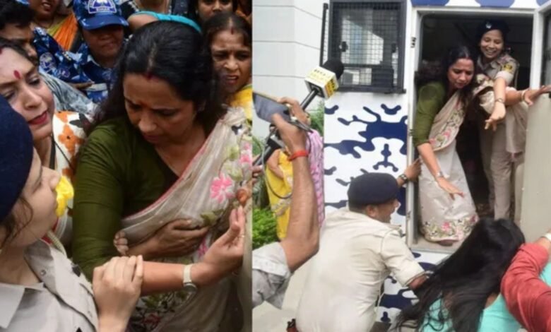 नामांकन के तुरंत बाद गिरफ्तार हुईं तेज प्रताप की उम्मीदवार वीणा मानवी, बांकीपुर में हंगामा