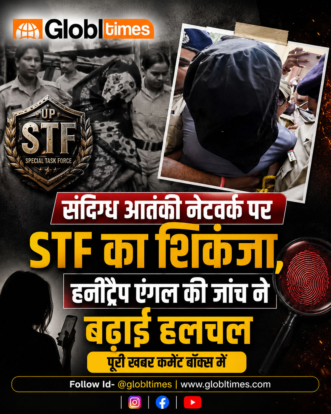 संदिग्ध आतंकी नेटवर्क पर STF का शिकंजा, हनीट्रैप एंगल की जांच ने बढ़ाई हलचल