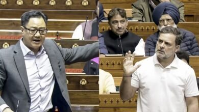संसद गतिरोध खत्म करने की कोशिश तेज, राहुल गांधी और किरेन रिजिजू के बीच 50 मिनट चली अहम बैठक