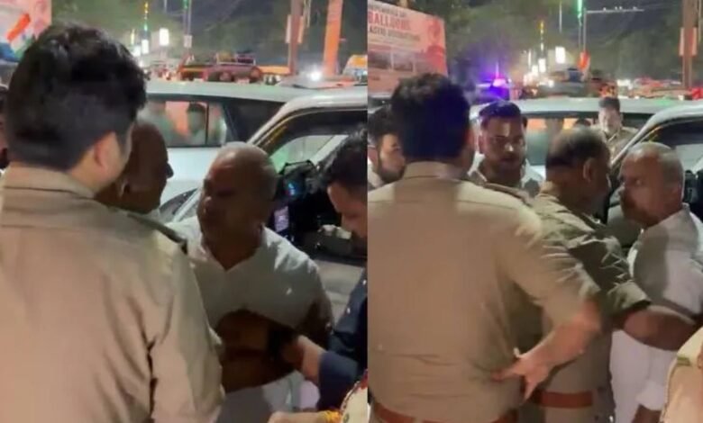 वृंदावन में VIP काफिले को रोकना पड़ा भारी, बीजेपी विधायक और DSP में तीखी बहस, वर्दी उतरवाने की धमकी का आरोप लगा
