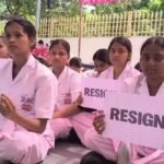 KGMU में फिर धरने पर नर्सिंग स्टूडेंट्स, डीन के इस्तीफे की मांग; दिव्यांशी की मौत के बाद बढ़ा विवाद
