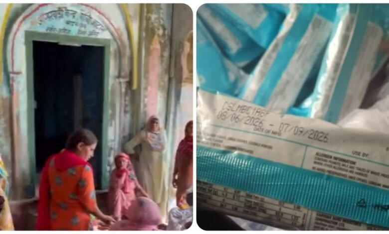 सोनीपत आंगनबाड़ी के पोषण आहार पर सवाल, एक्सपायरी चॉकलेट और खील में कीड़े मिलने का आरोप